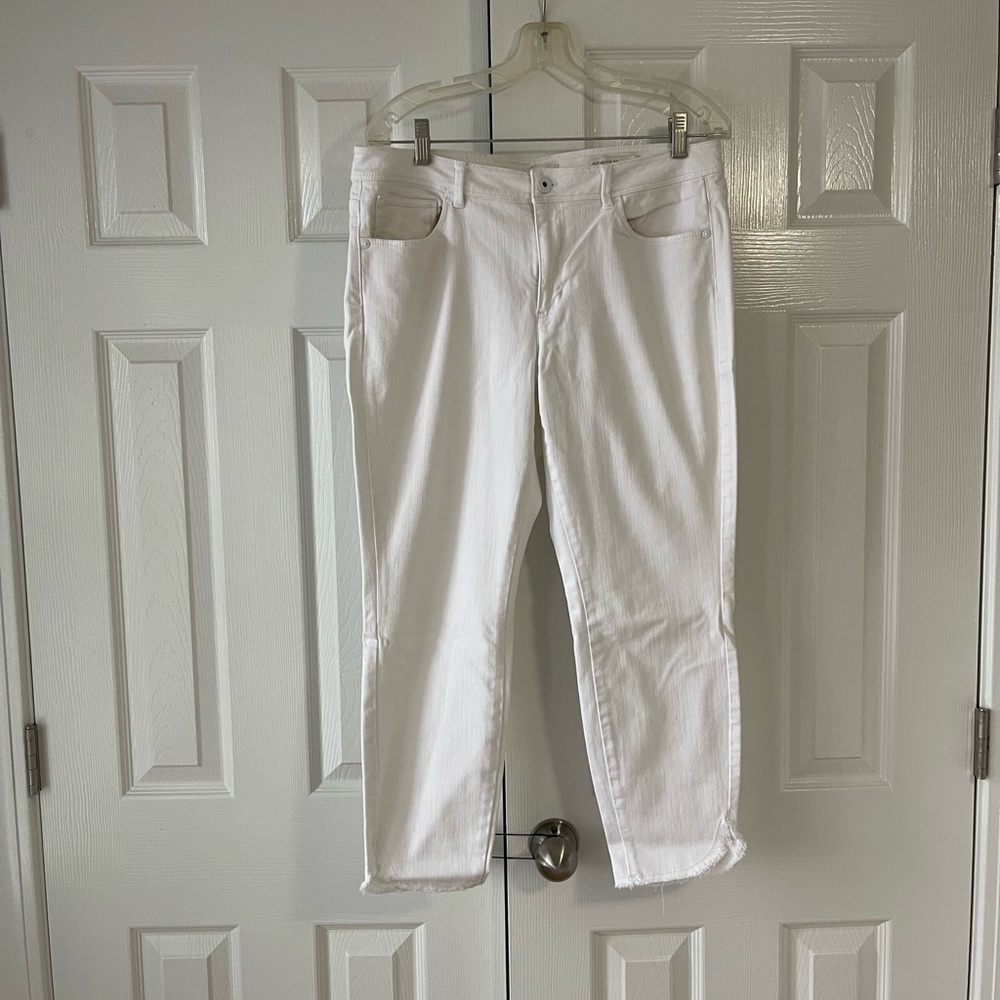 J. Jill Women's Crisp White Ankle Jeans
